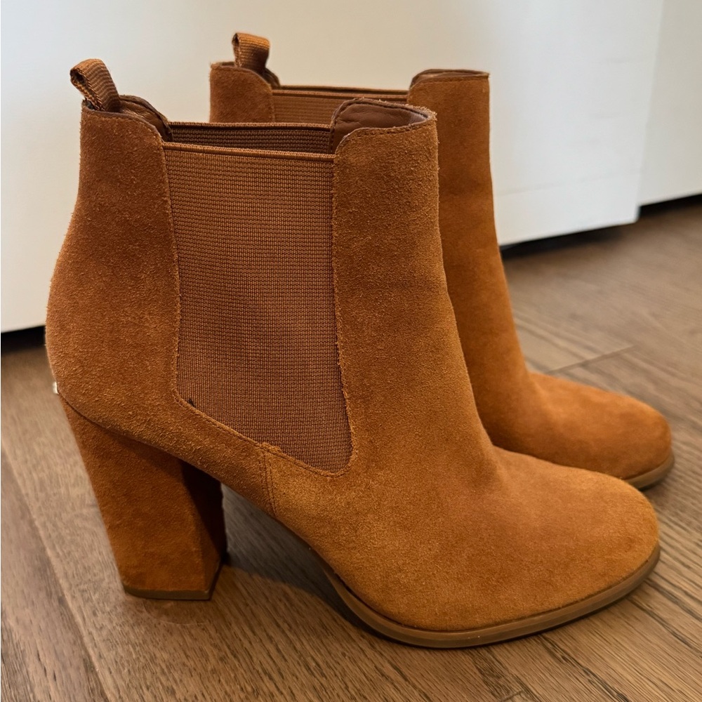 Michael Kors Brown Suede Ankle Booties